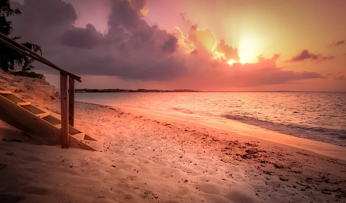 Sunset in Grace Bay Turks and Caicos Islands — 1
