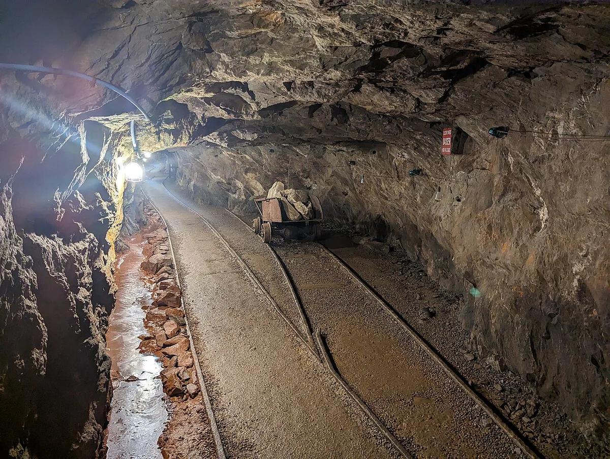 2023-05-14 Mine cart at Consolidated Gold Mine Dahlonega Georgia USA — 2