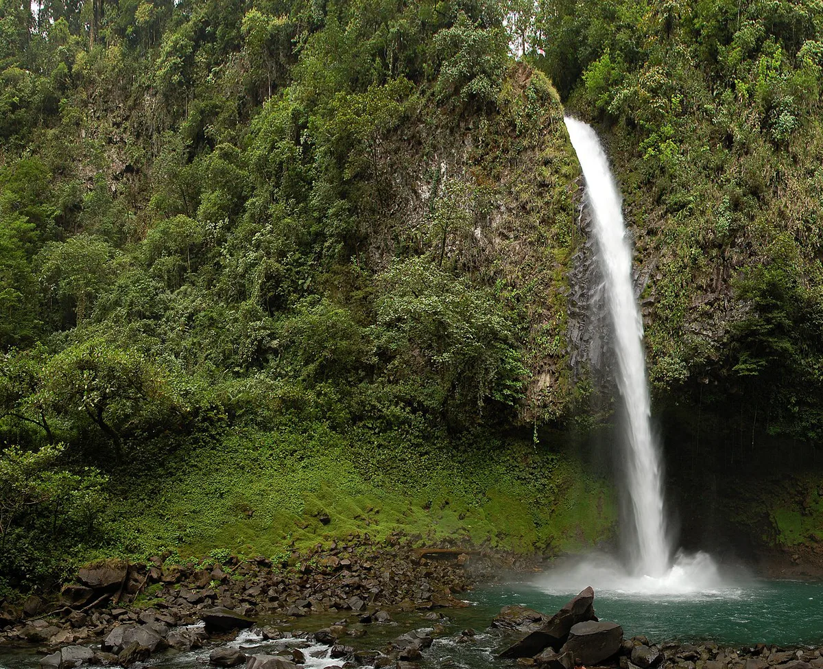 La Fortuna Waterfall Wide Left — 1