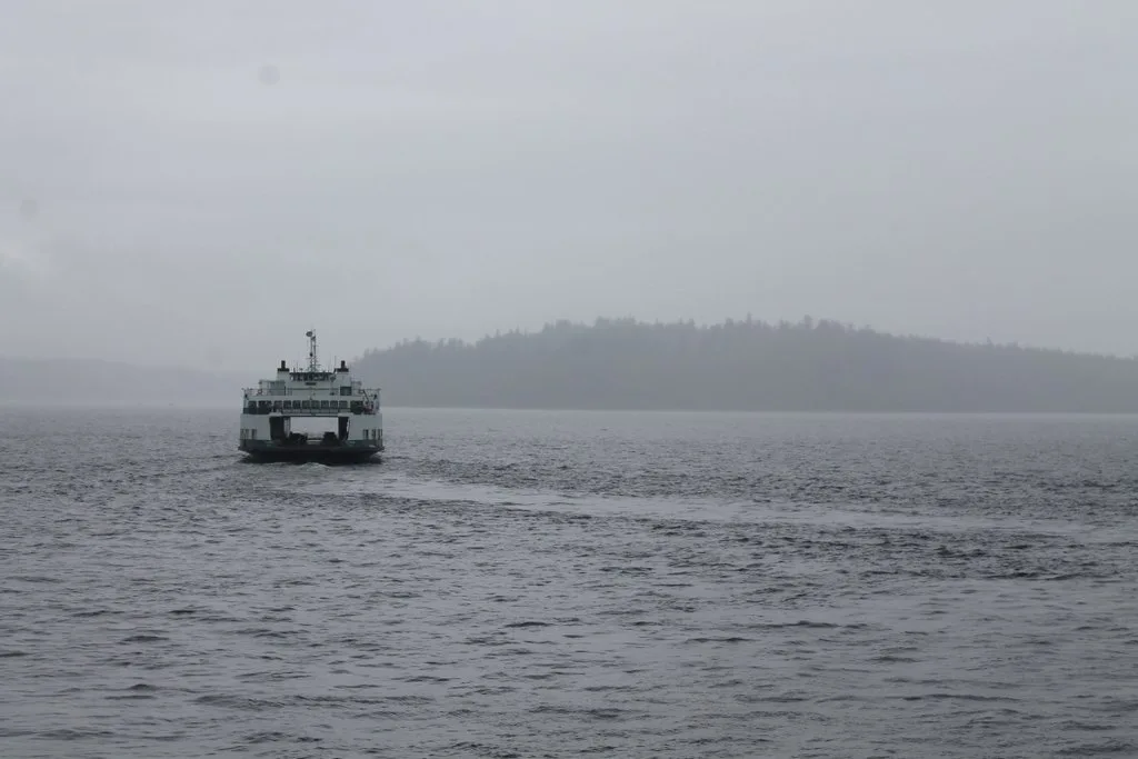Washington State Ferry crossing Puget Sound toward Bainbridge Island — 1