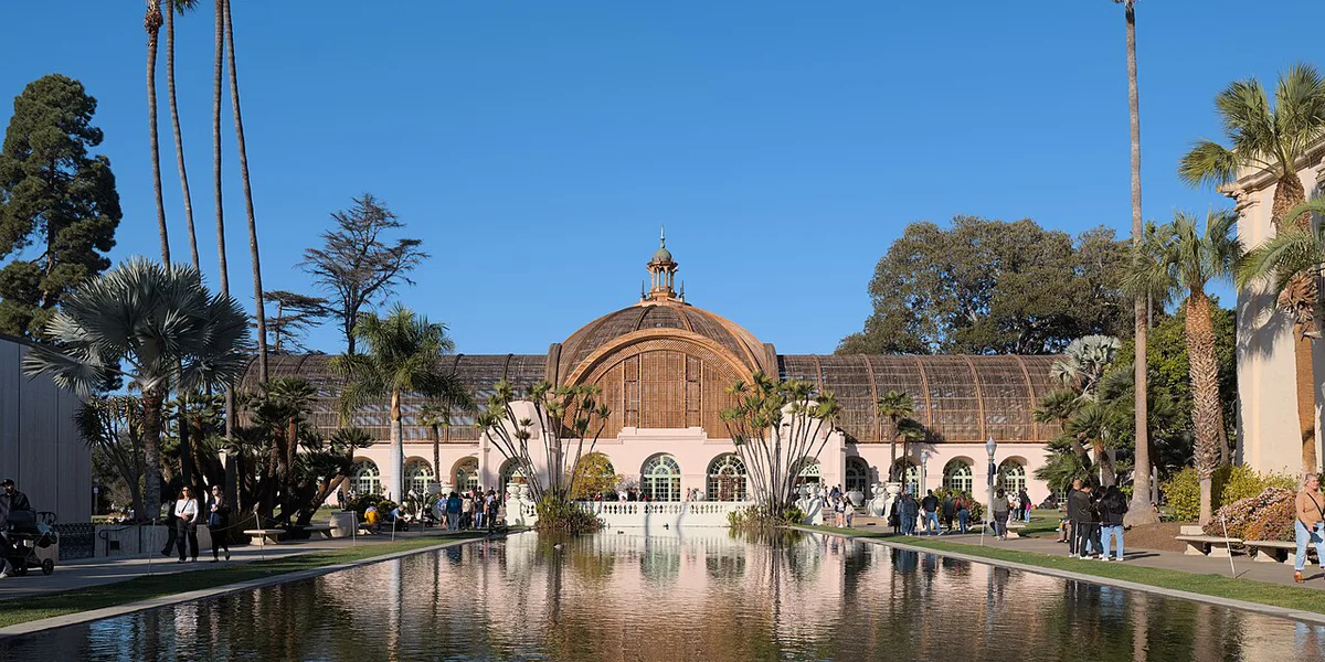 Spanish colonial architecture along El Prado in Balboa Park — 2