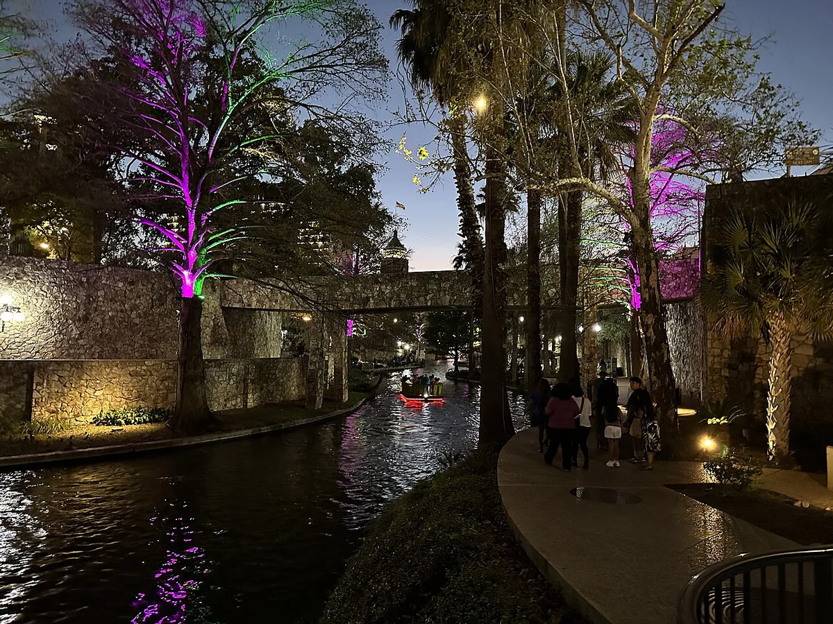 San Antonio River Walk at night — 1