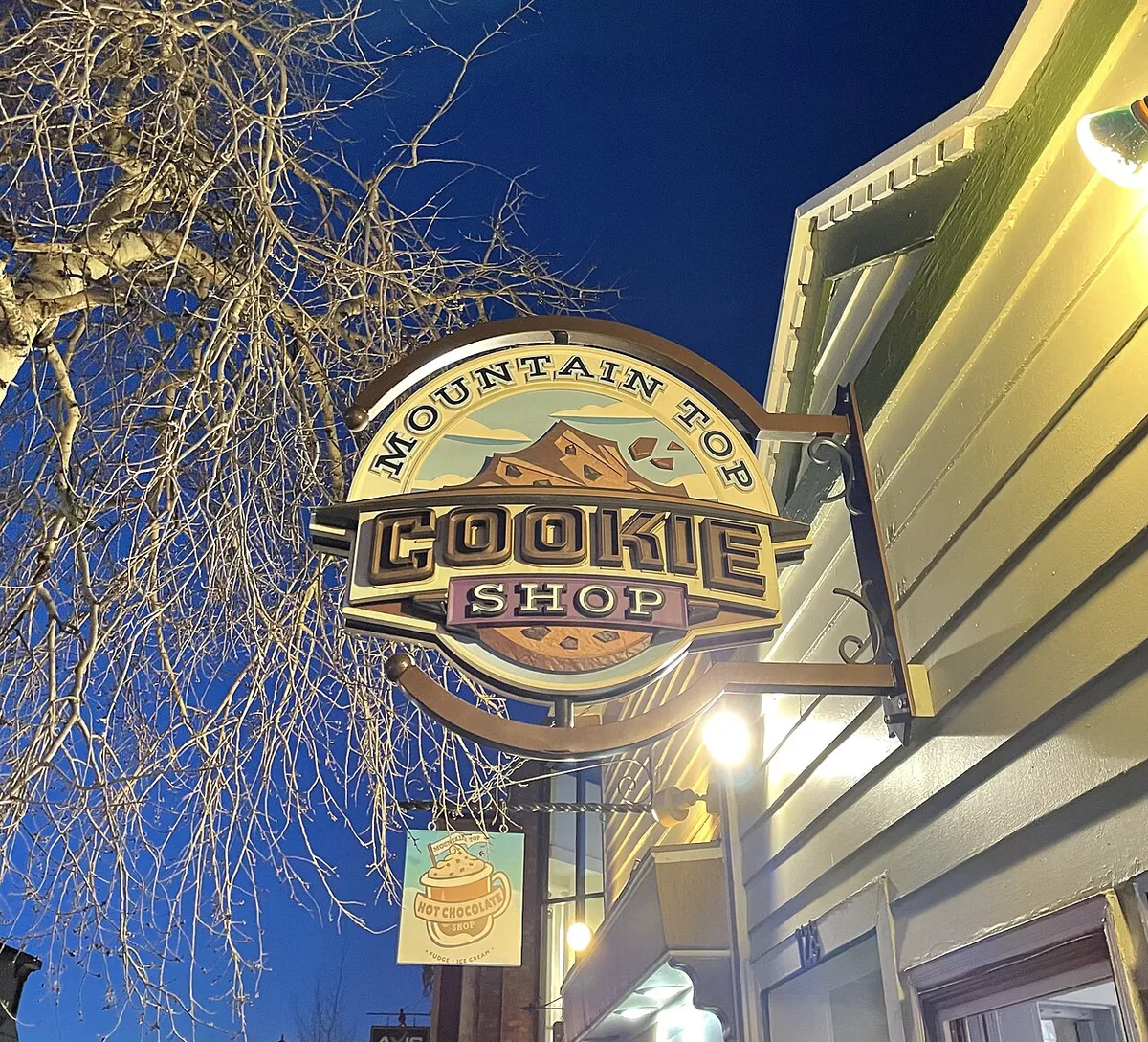 Colorful historic storefronts on Main Street in Breckenridge, Colorado — 2