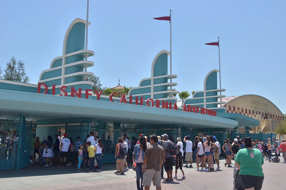 Pixar Pier and the Incredicoaster across the water at Disney California Adventure — 2