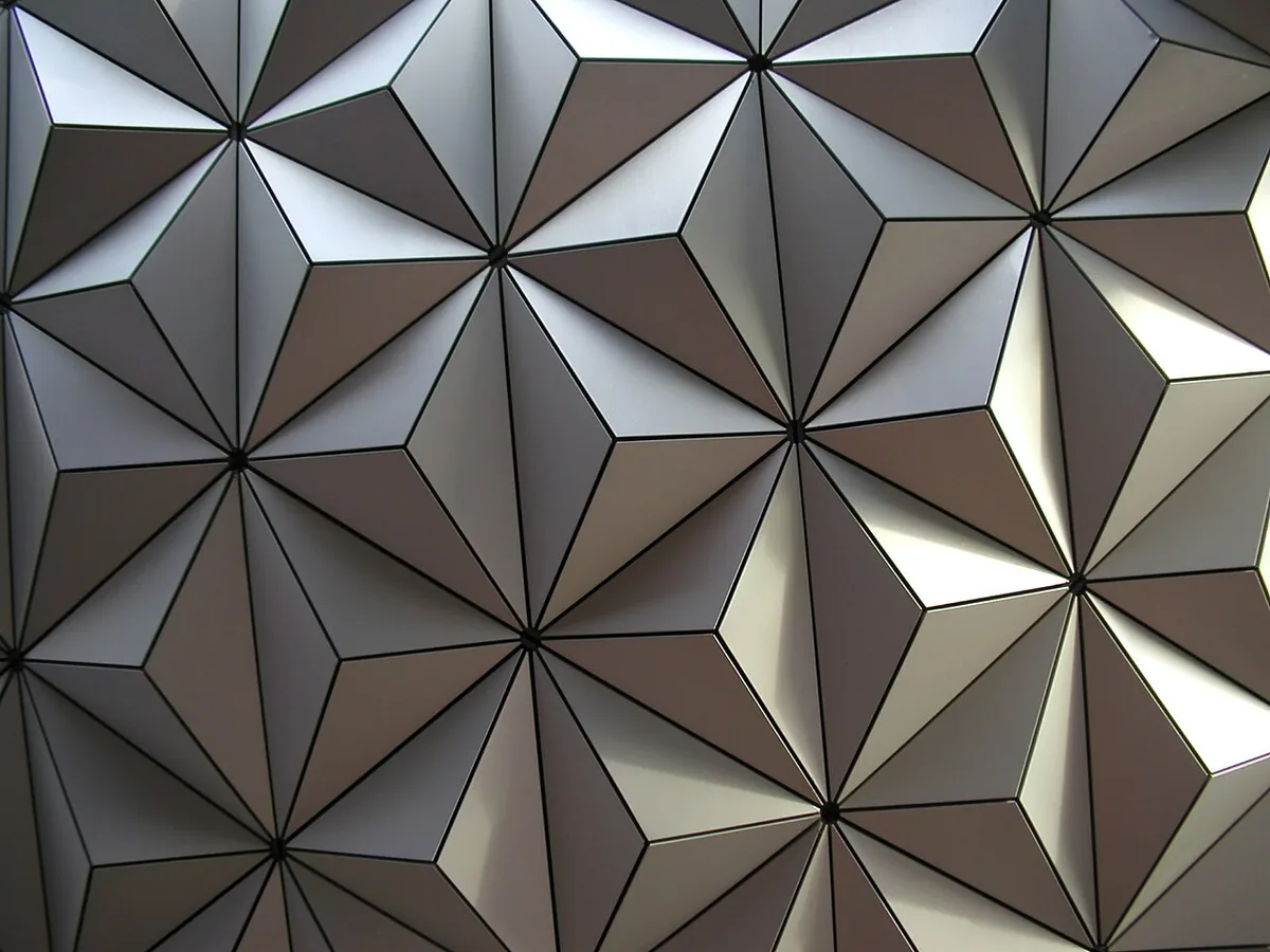 Spaceship Earth tiles (close) — 2
