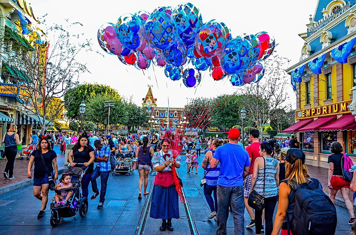 Downtown Disney walkway near the Disneyland Resort entrance — 1