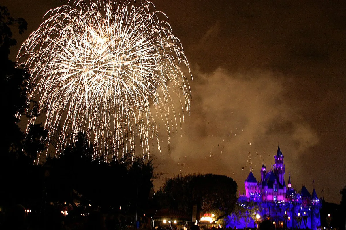 Sleeping Beauty Castle at Disneyland on a sunny afternoon — 2