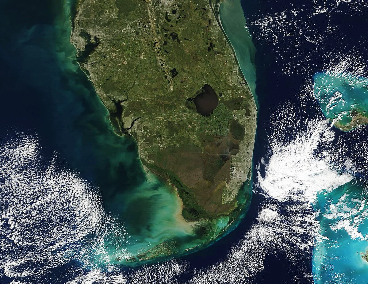 Storm-soaked South Florida (MODIS 2021-11-10) — 2