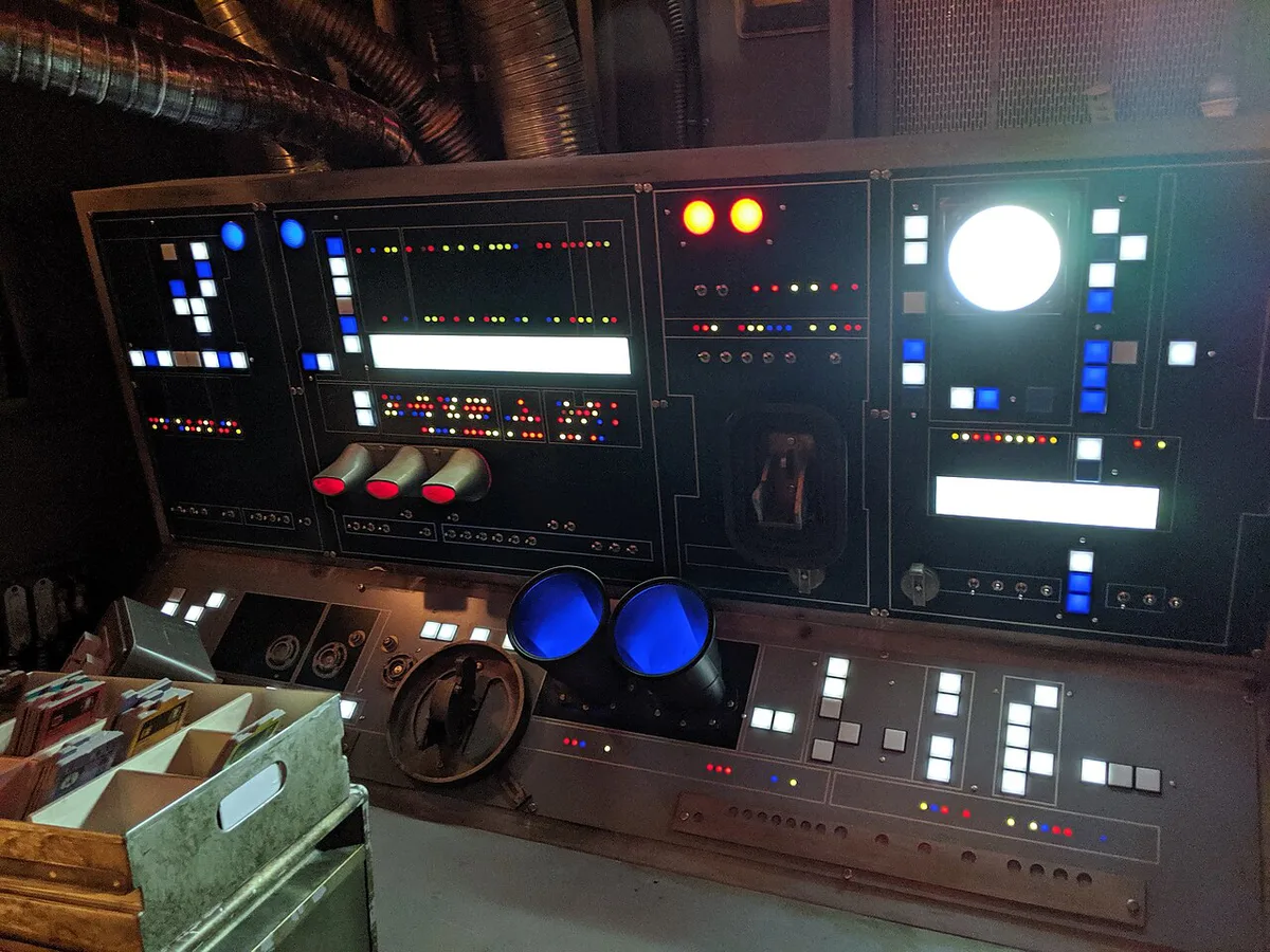 Control panel Millennium Falcon Galaxy's Edge Disneyland Anaheim California USA (48076325787) — 2