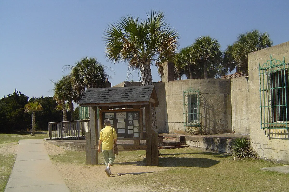 Courtyard of the historic Atalaya Castle at Huntington Beach State Park — 1