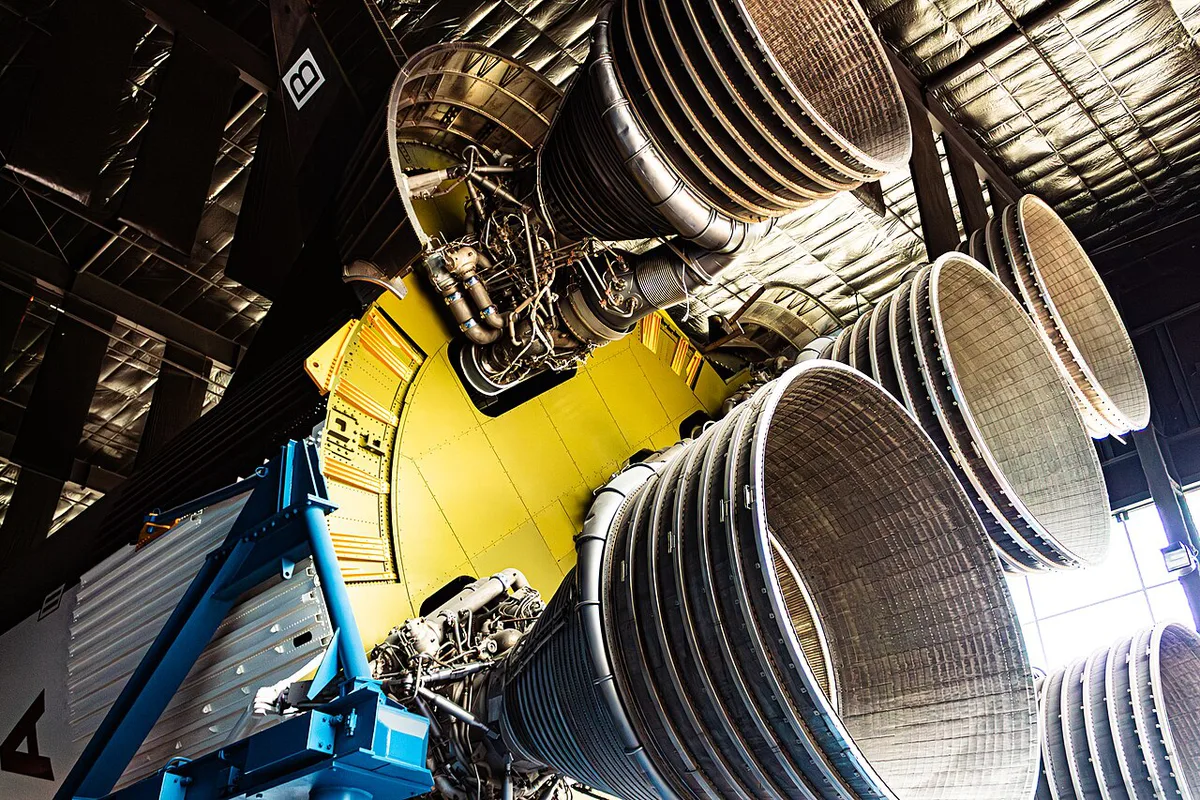 Saturn V rocket on display at the US Space and Rocket Center, Huntsville — 1