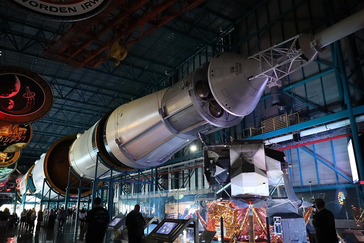 Rockets standing in the Rocket Garden at Kennedy Space Center Visitor Complex — 2