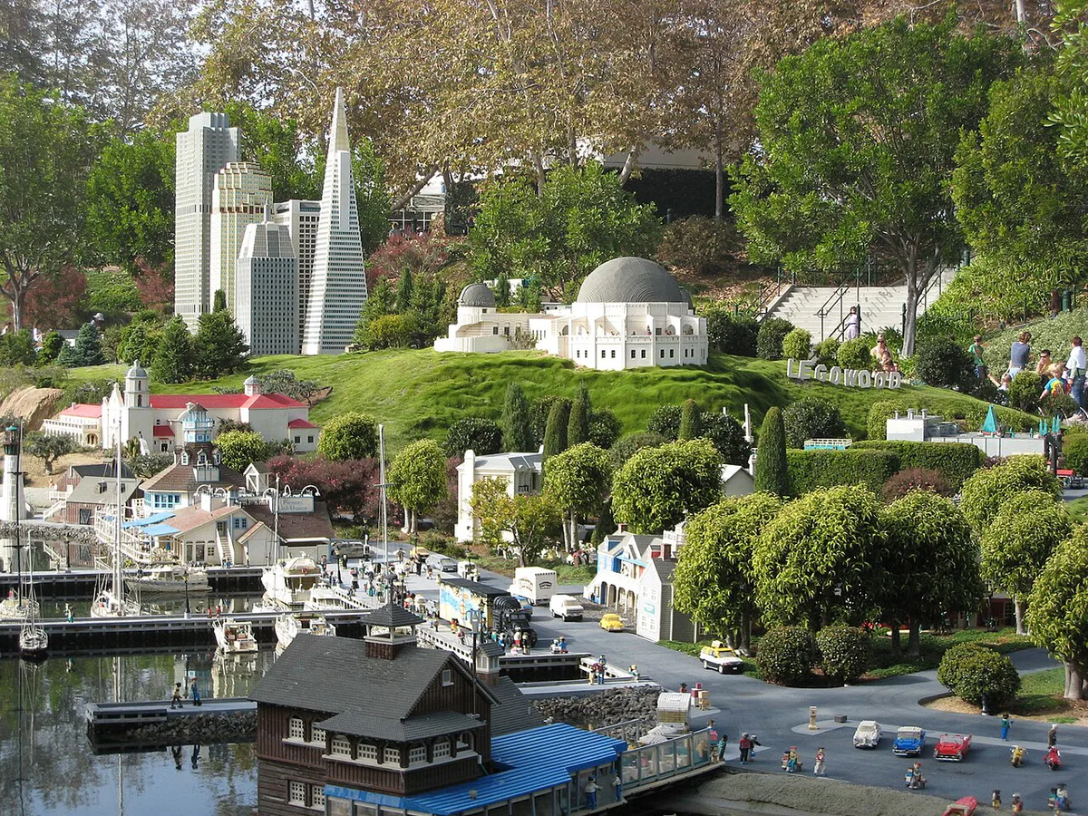 Colorful LEGO models at the LEGOLAND California entrance in Carlsbad — 1