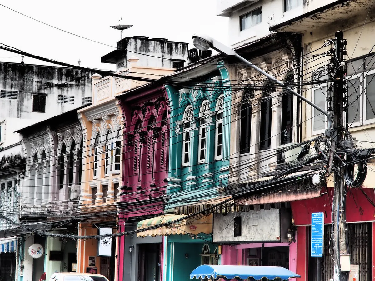Phuket Old Town vs the Beach Resorts — a scene in Phuket
