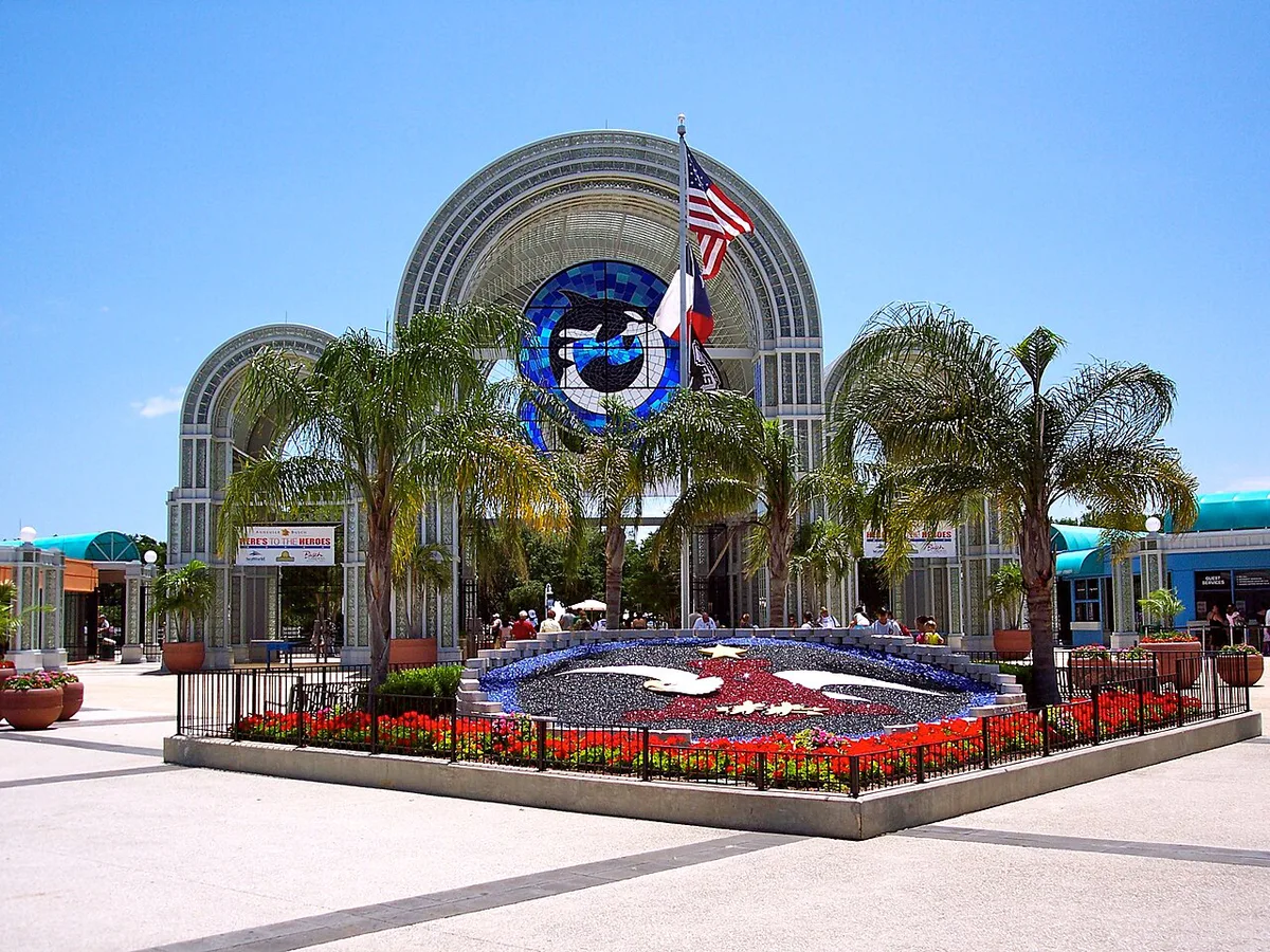Orca presentation stadium at SeaWorld San Antonio — 1