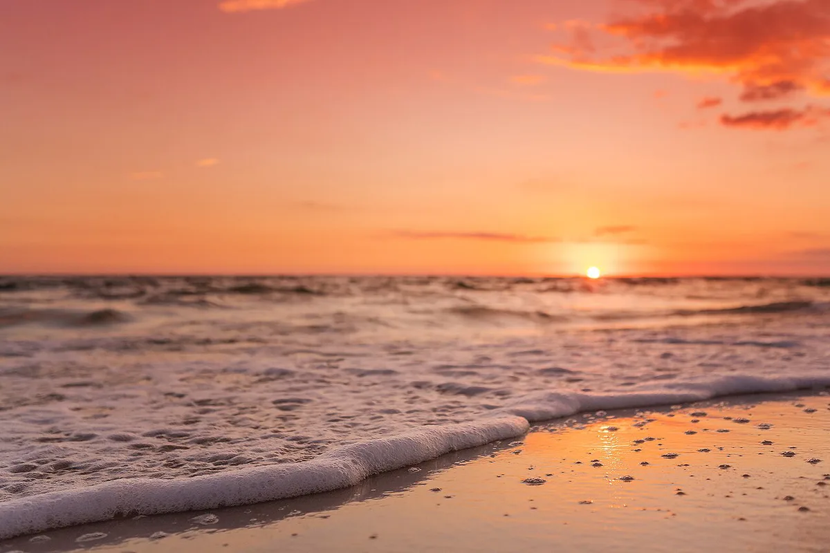 Family walking a white-sand Gulf Coast beach in spring — 2