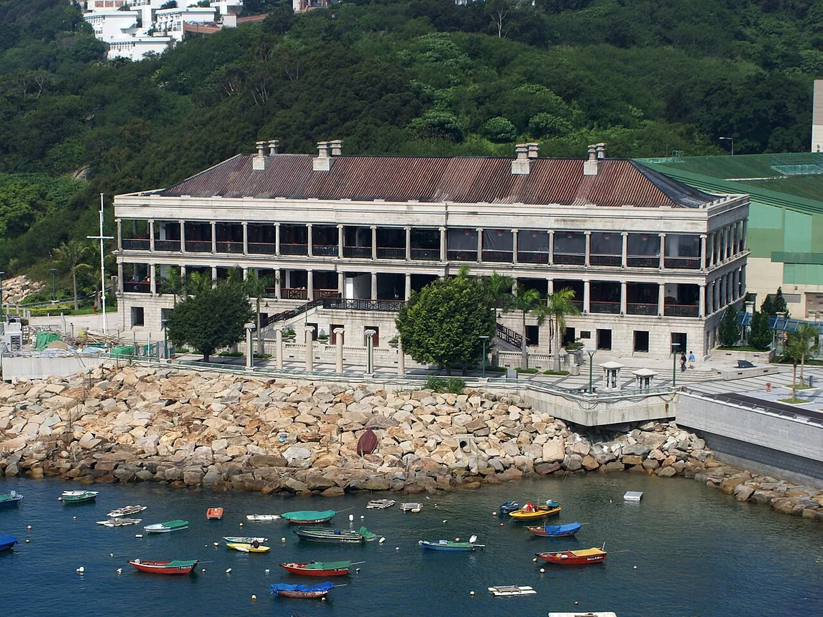 Repulse Bay beach and high-rises on Hong Kong Island's south side — 2