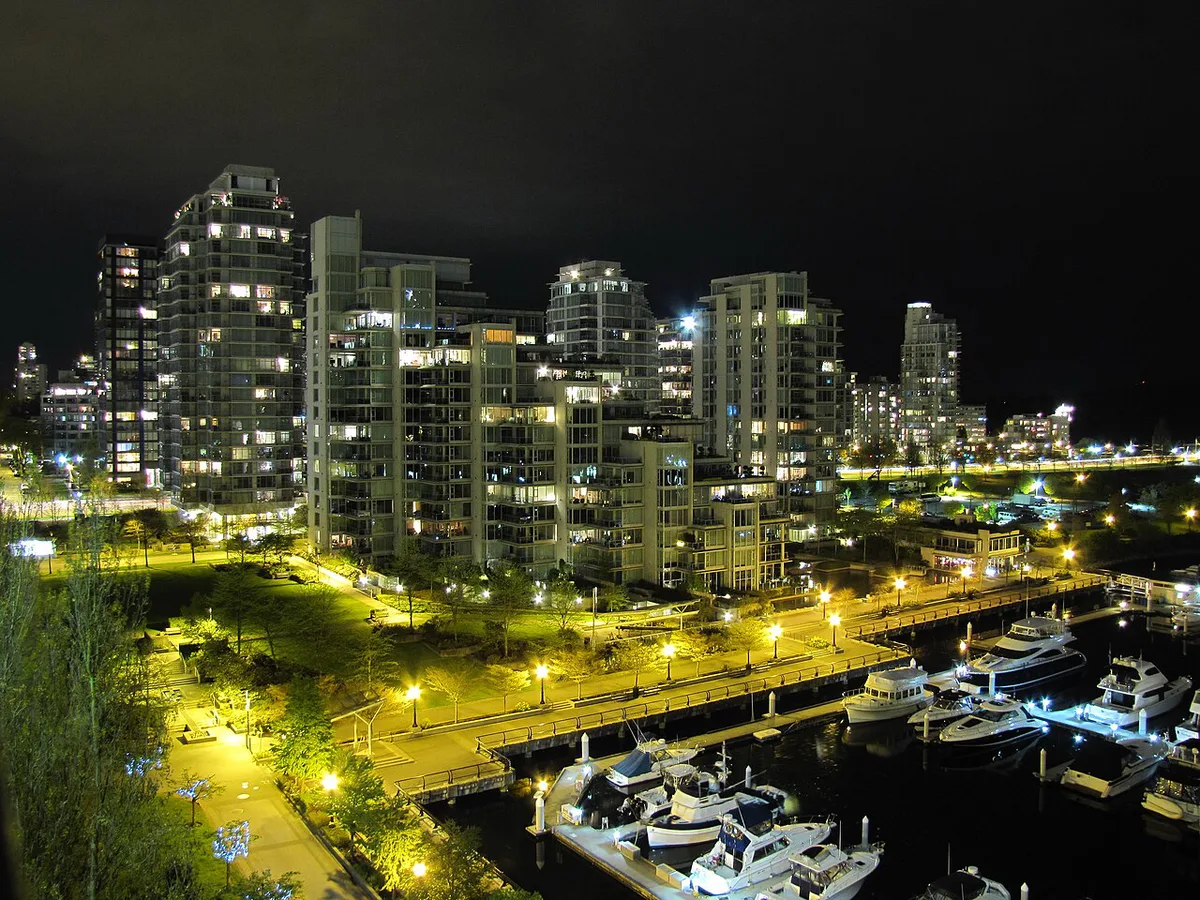 Vancouver skyline and seawall seen from Stanley Park — 2