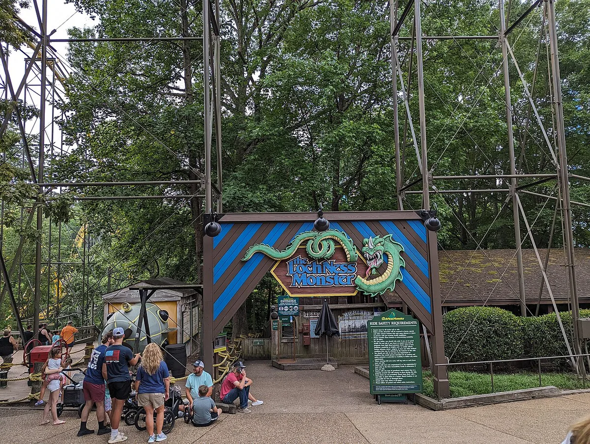 The Loch Ness Monster roller coaster at Busch Gardens Williamsburg — 1