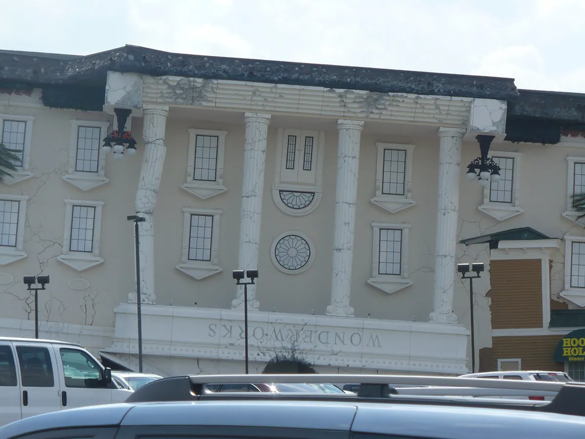 The Upside-Down Building on Music Road in Pigeon-Forge